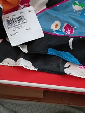 Coach Wildflower Floral Scarf with Bright Accent Colors....Matches Coach Listed
